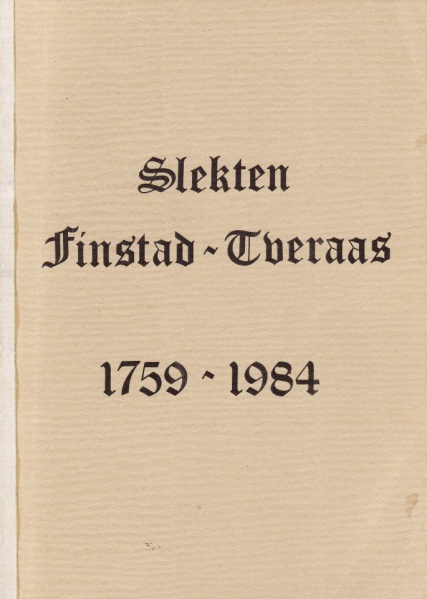 Fil:Slekten Finstad-Tveraas 1759-1984 (bokomslag).jpg