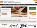 Skjermbilde av forsiden til Genealogi.no (8. juli 2016).